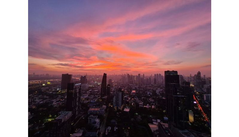 Sunset over Bangkok (Thailand)