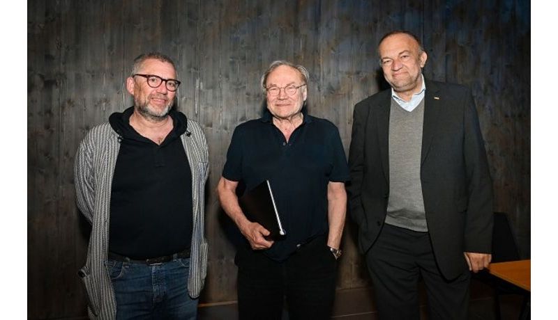 von links: Airan Berg, Klaus Maria Brandauer, Meinhard Lukas